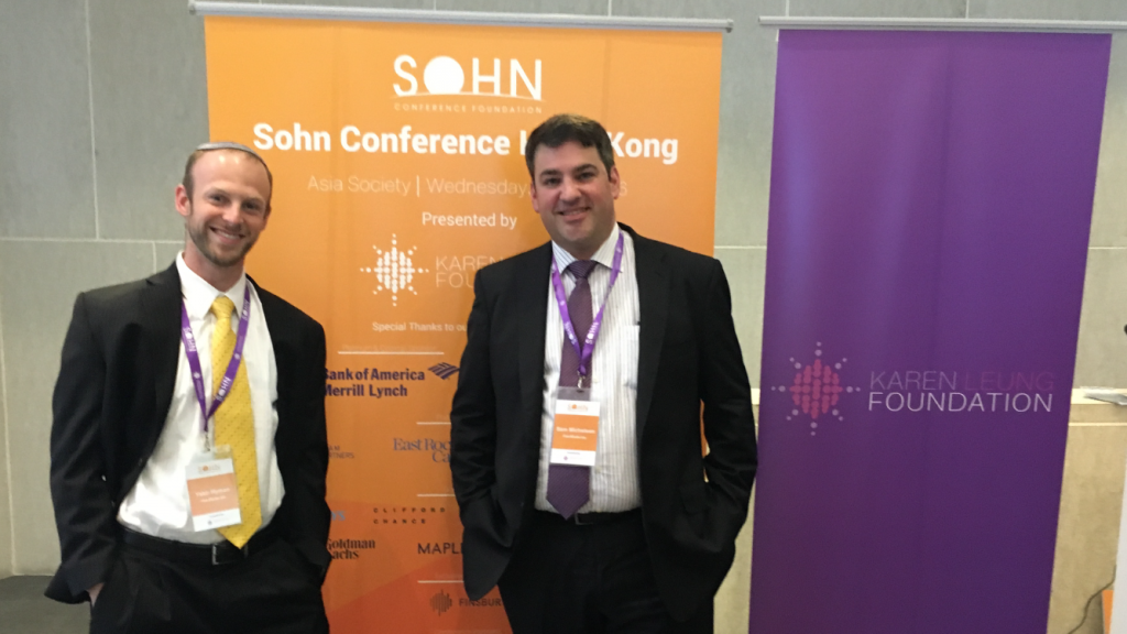 Sam Michelson and Yakir Hyman at the 2016 Sohn Conference in Hong Kong